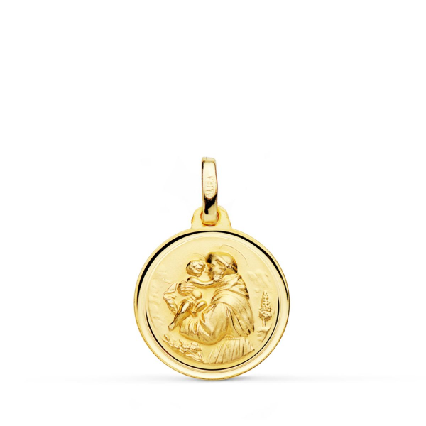 9K MEDALLA ORO AMARILLO SAN ANTONIO...