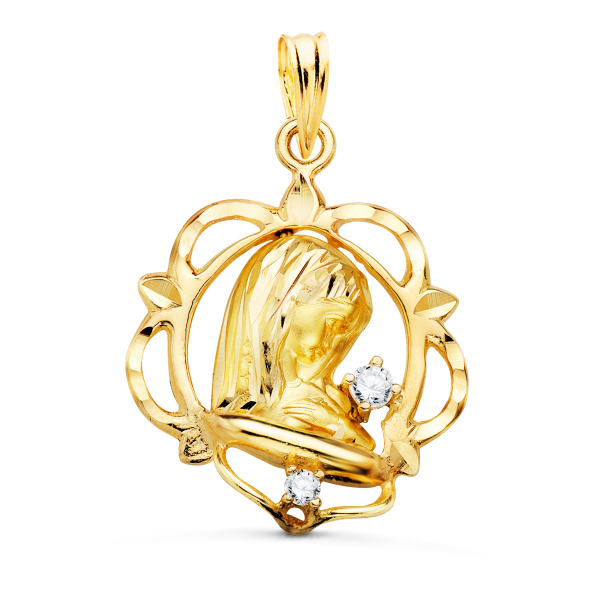 9K MEDALLA ORO AMARILLO VIRGEN NIÑA...