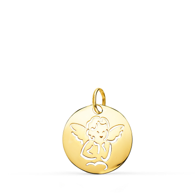 9K MEDALLA ANGELITO ORO...