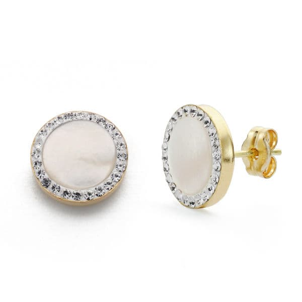 9K PENDIENTES ORO AMARILLO NACAR Y...