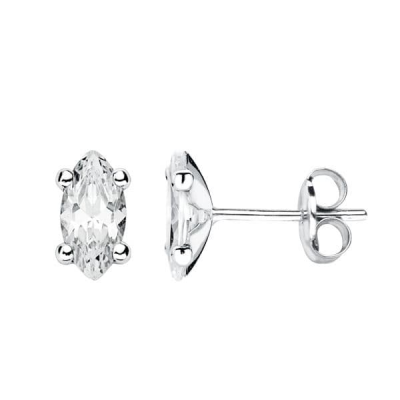 9K PENDIENTES ORO BLANCO...