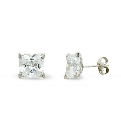 9K PENDIENTES ORO BLANCO...