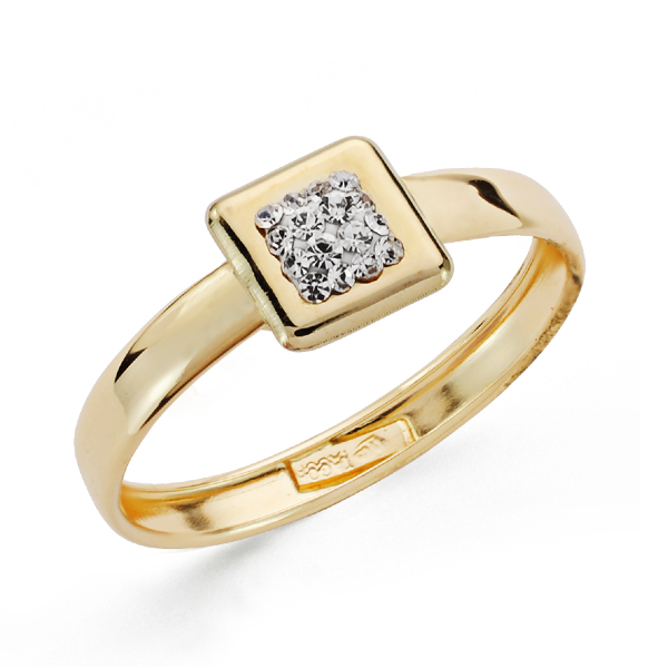 9K SORTIJA ORO AMARILLO BANDA CON...