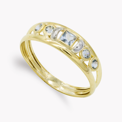 9K SORTIJA BICOLOR...