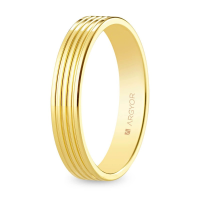 Alianza de boda plana 4mm...