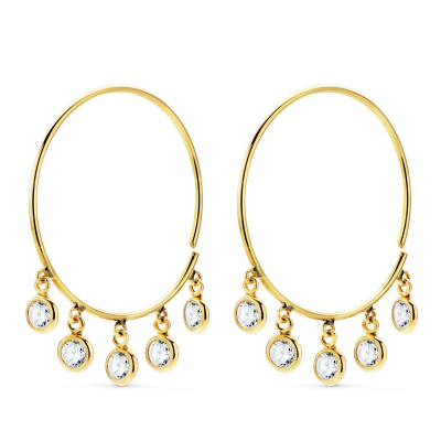 18K AROS ORO AMARILLO HILO...