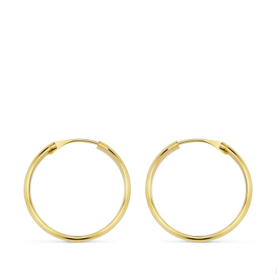 18K AROS ORO AMARILLO MEDIA...
