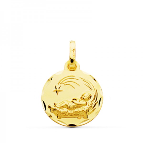 18K MEDALLA ORO AMARILLO NIÑO DEL...