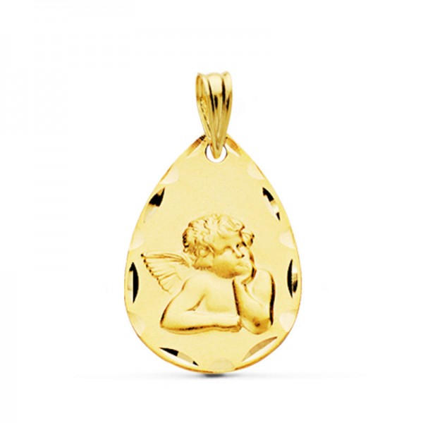 18K MEDALLA GOTA ANGELITO BURLON...