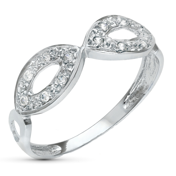 18K SORTIJA ORO BLANCO JUEGO NOVIA...