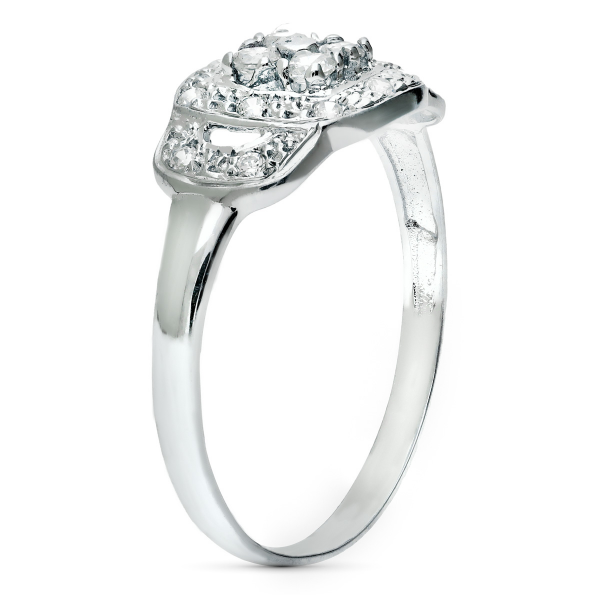 18K SORTIJA ORO BLANCO JUEGO NOVIA...