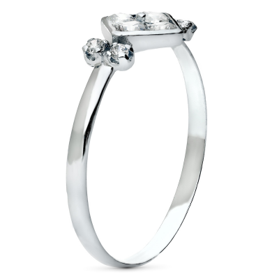 18K SORTIJA ORO BLANCO... 2