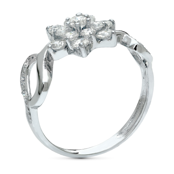 18K SORTIJA ORO BLANCO JUEGO NOVIA...