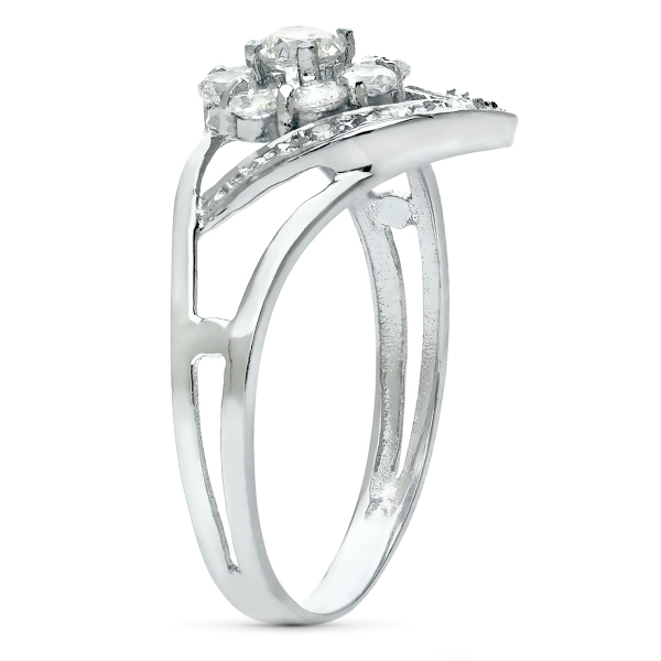 18K SORTIJA ORO BLANCO JUEGO NOVIA...