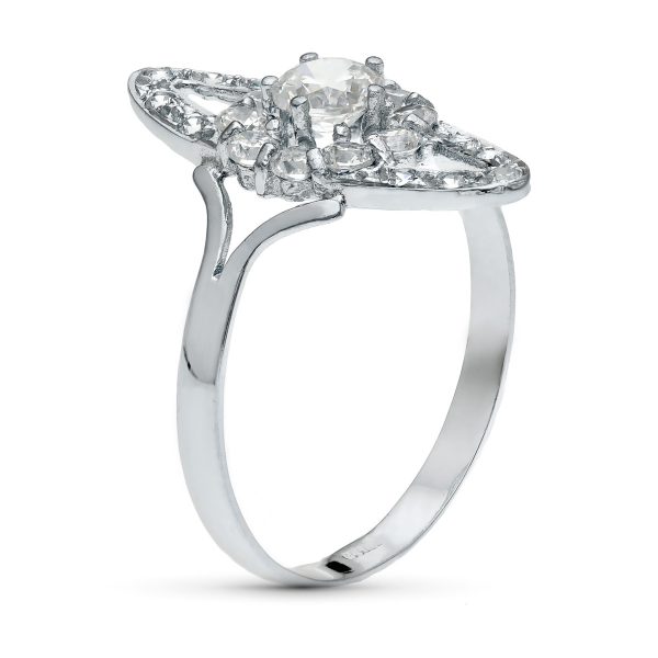 18K SORTIJA ORO BLANCO JUEGO NOVIA...