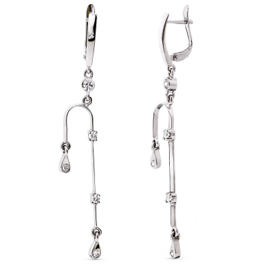 18K PENDIENTES LARGOS ORO...