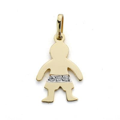 18K COLGANTE DIAMANTES...