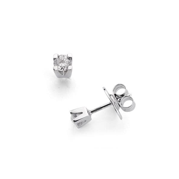 18K PENDIENTES 2 DIAMANTES 0.11 QTS....