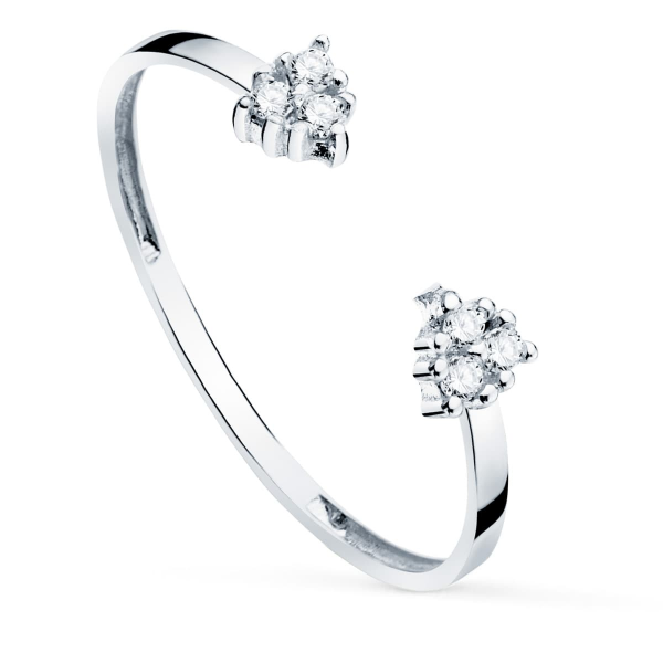 18K SORTIJA ORO BLANCO DIAMANTES...