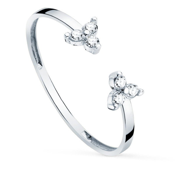 18K SORTIJA ORO BLANCO DIAMANTES 0.09...