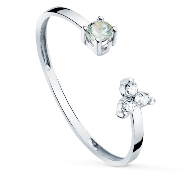 18K SORTIJA ORO BLANCO BRILLANTES...