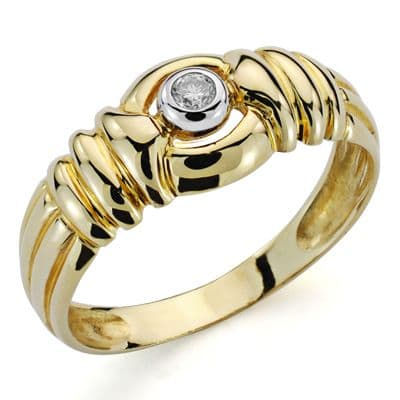 18K SORTIJA BRILLANTE. 0.10...