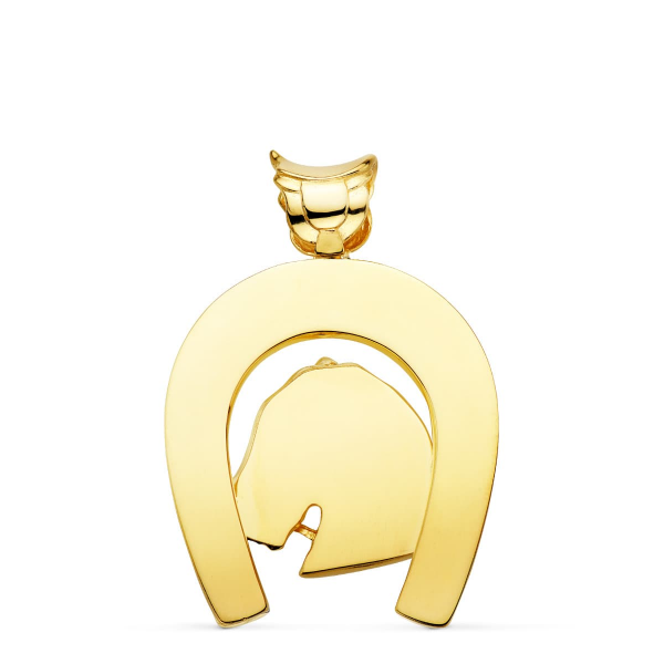 18K COLGANTE ORO AMARILLO HERRADURA...