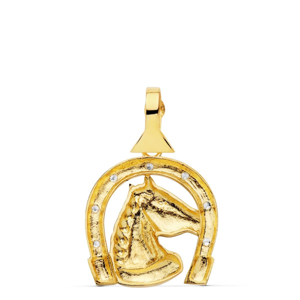 18K COLGANTE ORO AMARILLO HERRADURA...