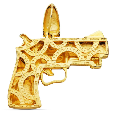 18K COLGANTE PISTOLA 55X42 MM 2