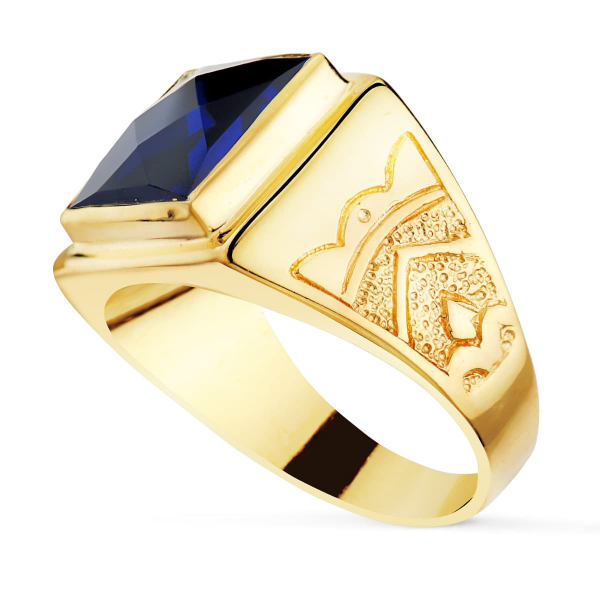 18K SELLO ORO AMARILLO CABALLERO...