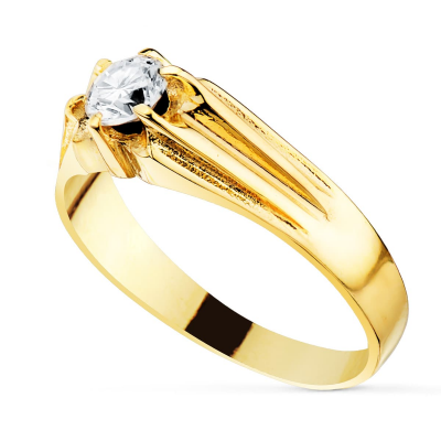 18K SOLITARIO ORO AMARILLO... 2
