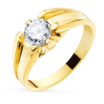 18K SOLITARIO ORO AMARILLO...