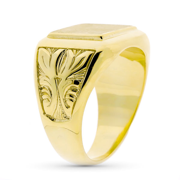 18K SELLO ORO AMARILLO CABALLERO...