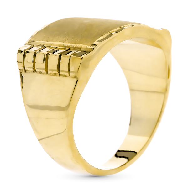 18K SELLO ORO AMARILLO CABALLERO TIPO...