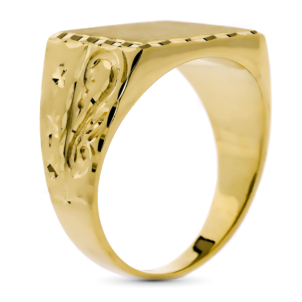 18K SELLO ORO AMARILLO CABALLERO...