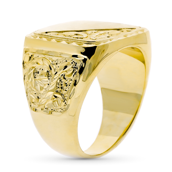 18K SELLO ORO AMARILLO CABALLERO...