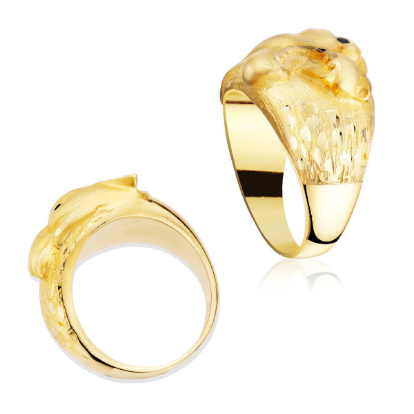 18K SELLO ORO AMARILLO MACIZO PUMA...
