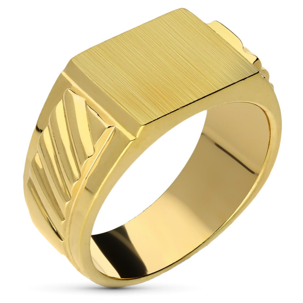 18K SELLO ORO AMARILLO CABALLERO...