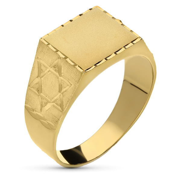 18K SELLO ORO AMARILLO CABALLERO...