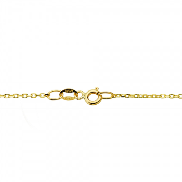 18K CADENA MACIZA FORZADA 50 CM ANCHO...