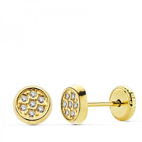 18K PENDIENTES ORO AMARILLO...