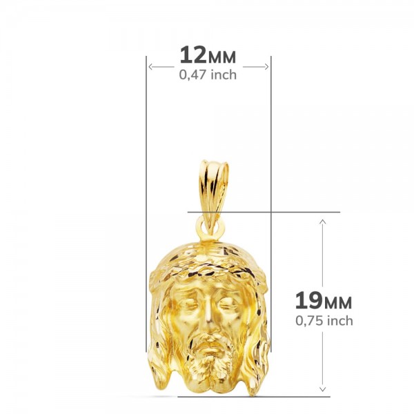 18K COLGANTE CRISTO DE LA BUENA...