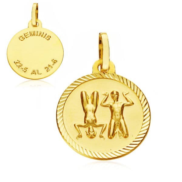 18K HOROSCOPO GEMINIS 20 MM