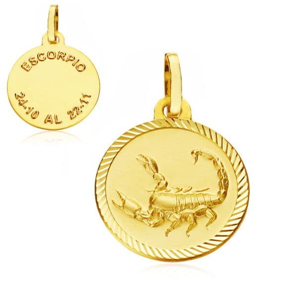 18K HOROSCOPO ESCORPIO 20 MM