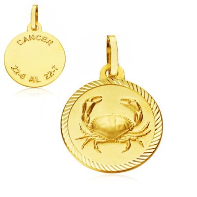 18K HOROSCOPO CANCER 20 MM