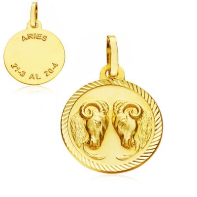 18K HOROSCOPO ARIES 20 MM