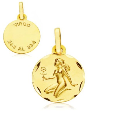 18K HOROSCOPO VIRGO 13 MM