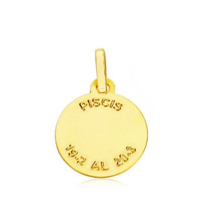18K HOROSCOPO PISCIS 13 MM 2