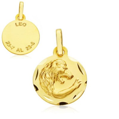 18K HOROSCOPO LEO 13 MM