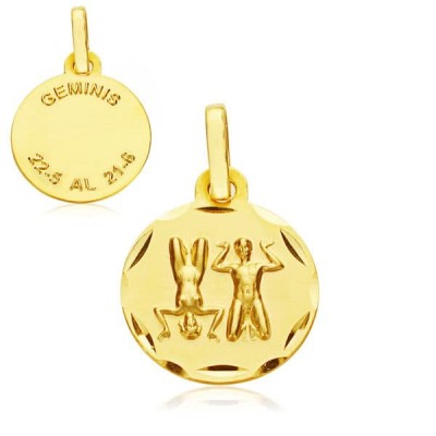 18K HOROSCOPO GEMINIS 13 MM